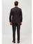 Erkek Slim Fit Kahverengi Esnek Likralı Kumaş Sivri Yaka Yelekli Takım Elbise 7