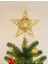 Yılbaşı Ağaç Tepeliği Çam Ağacı Tel Simli Tepe Yıldızı Gold 26CM AST6890 3