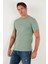 Yazı Detaylı Pamuklu Regular Fit Bisiklet Yaka T Shirt Erkek T Shirt 59020203 4
