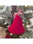 Yılbaşı Kadife Noel Çanı Bordo 12CM AST7303 1
