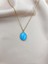 Fıora Mavi Kadın Çelik Kolye - Kadın Hediyelik Zarif Şık 1