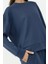 Kadın Modal Touch Basic Sweatshirt Oxford Mavisi 6