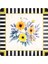 Cam Kesme Tahtası ve Sunumluk Kare Mackenzie Vintage Flower 30X30 cm 2