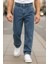 Erkek Pileli Yüksek Bel Bol Kesim Baggy Loose Fit Jean PANTOLON-C354 6