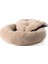 Ponchik Peluş Kedi ve Köpek Yatağı Camel Renk Yumuşak 50 cm Çaplı Konforlu Tasarım 6