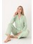 Moon And Stars Önden Düğmeli Pijama Takım 3