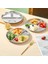 2pcs Paslanmaz Çelik Bölünmüş Batı Yemek Tabağı Makarna Yemeği Salata Barbekü Tabağı Istiflenebilir Kahvaltı Tabloları, A (Yurt Dışından) 3