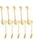 5spoon+5 Forss Paslanmaz Çelik Yaprak Kahve Kaşık Kaşık Çatal Tatlı Kaşıklar, Teaspoon Seti Altın (Yurt Dışından) 1