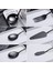 6 Parçalı Servis Stepware Silverware Seti, Servis Zarge Seti, Kek Sunucusu, Yuvalı Servis Kaşık Siyahı Içerir (Yurt Dışından) 2