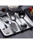 6 Parçalı Servis Stepware Silverware Seti, Servis Zarge Seti, Kek Sunucusu, Yuvalı Servis Kaşık Siyahı Içerir (Yurt Dışından) 3