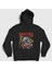 Unisex Siyah Pawtera Pantera Kedi Kedili Kapüşonlu Sweatshirt 1