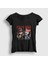 Kadın Siyah Paws N' Roses Guns N' Roses Kedi Kedili T-Shirt 1