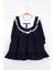 Lacivert Vintage Kız Çocuk Elbise - Silvia 10