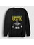 Unisex Siyah Poster Boks Boxing Oleksandr Usyk Sweatshirt 1