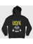 Unisex Siyah Poster Boks Boxing Oleksandr Usyk Kapüşonlu Sweatshirt 1