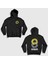Unisex Siyah Sunflower Deafheaven Sırt Baskılı Kapüşonlu Sweatshirt 1