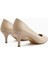 Flora Bej Stiletto Kadın Topuklu Ayakkabı 5