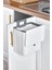 15 Litre Fonksiyonel Kapaklı Banyo ve Mutfak Tezgahüstü Çöp Kovası Dolap ve Duvar Aparatlı 15 Lt.,yerden Tasarruflu Lavabo Altı Veya Dolap Kapısı Için Kapasiteli Mutfak Çöp Kovası,askılı (Beyaz) 2