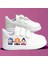 Cooll Panda Baskılı Beyaz Bantlı Çocuk Spor Ayakkabı Sneaker 1