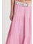 Kadın Regular Fit Pamuklu Düz Pembe Etek 3