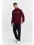 Erkek Pamuklu Tam Fermuarlı Eşofman Takımı Bordo 201462-B 2
