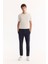Erkek Lacivert Yanı Lastikli Hızlı Kuruyan Kırışmayan Slim Fit Pantolon A52Y3077 1