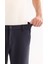 Erkek Lacivert Yanı Lastikli Hızlı Kuruyan Kırışmayan Slim Fit Pantolon A52Y3077 4