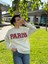 Paris Işlemeli Şardonlu Sweatshirt 1