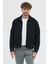 Erkek Triko Örme Fermuarlı Bol Kesim Boxy Fit Ceket Gömlek Overshirt 2