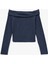 Slim Fit Uzun Kollu Saç Örgü Dokulu Omzu Açık Bluz 1