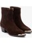 Medna Kahverengi Süet Deri Kadın Bot 4