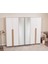 İtra 6 Kapaklı Gardırop – Krem Gövde, Krem MDFLAM Aynalı Kapak 1
