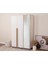 İtra 3 Kapaklı Gardırop – Krem Gövde, Krem MDFLAM, Aynalı Kapak 1
