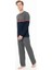 Erkek Bisiklet Yaka Uzun Kollu Pijama Takımı S26952 Rahat Kumaş Cepli 2