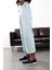 Buz Mavi Yüksek Bel Wide Leg Jean 5