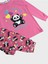 Kız Çocuk Pamuklu Pembe Panda Desenli Mevsimlik Uzun Kollu Pijama Takımı 2