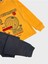 Erkek Çocuk Pamuklu Sarı Renk New Auremures Yazı Desenli Uzun Kollu Pijama Takımı 2