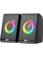 Lecoo DS100 Rgb Aydınlatmalı Kablolu Stereo Siyah 6 W Soundbar 1+1 Masaüstü Hoparlör 1
