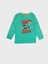 Erkek Çocuk Pamuklu Yeşil Beyaz Dinozor Desenli Mevsimlik Uzun Kollu Pijama Takımı 4