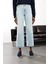 Buz Mavi Yüksek Bel Wide Leg Jean 4