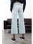 Buz Mavi Yüksek Bel Wide Leg Jean 6