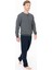 Erkek Bisiklet Yaka Uzun Kollu Pijama Takımı S26933 Rahat Kumaş Cepli 3