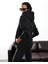 Siyah Kapüşonlu Sweatshirt 4447 2