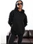 Siyah Kapüşonlu Sweatshirt 4447 3