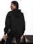 Siyah Kapüşonlu Sweatshirt 4447 6