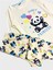 Kız Çocuk Pamuklu Sarı Panda Desenli Mevsimlik Uzun Kollu Pijama Takımı 3