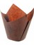 Kademeli Tulip Kek Kapsülü Kahverengi 160X50 mm – 200 Adet 1