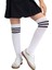 Kız Çocuk Dizaltı Çorap 3 Çift Beyaz-Siyah-Siyah 4