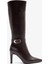 Jude Kahverengi Deri Kadın Topuklu Çizme 1