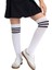 Kız Çocuk Dizaltı Çorap 3 Çift Beyaz-Gri-Siyah 4